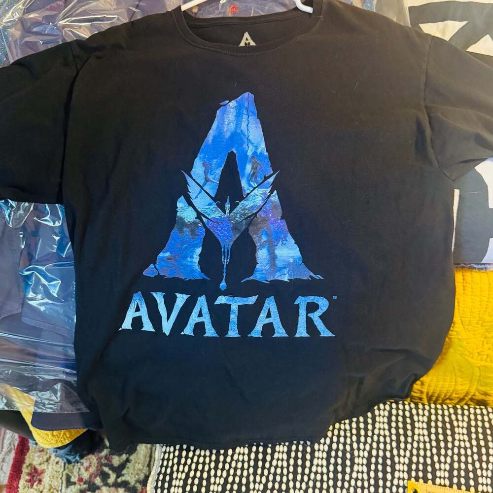 Avatar Movie Logo Graphic Black T-Shirt